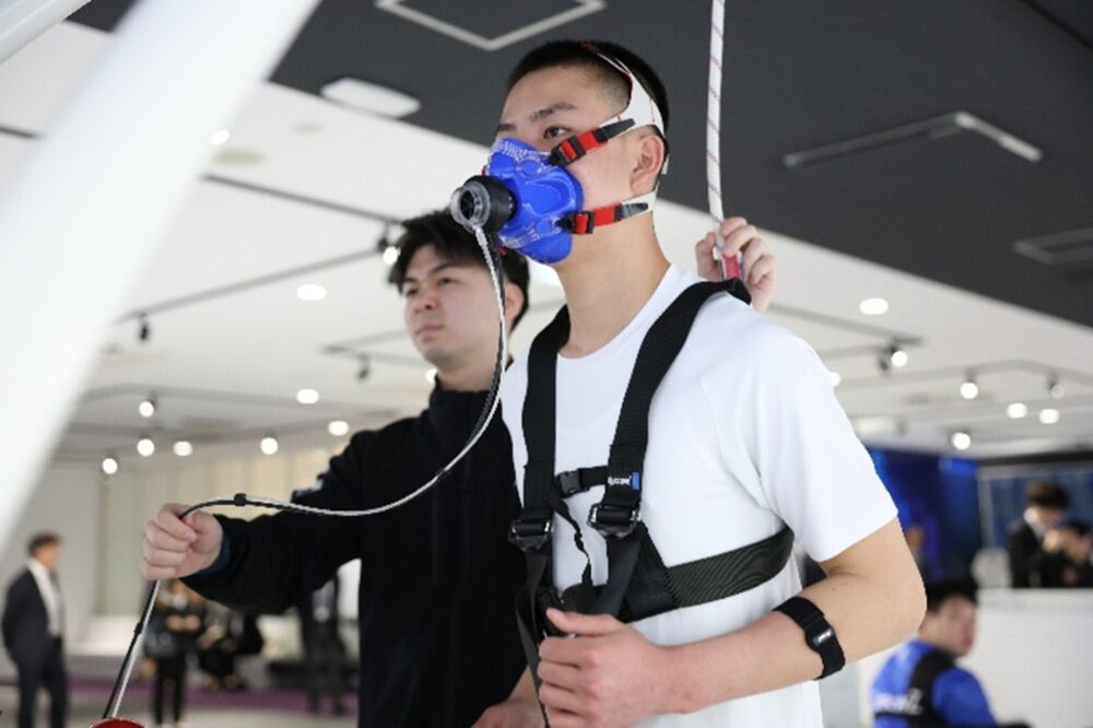 スポーツドック測定の様子①
